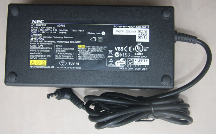 NEC ADP-150NB C AC ADAPTER 19VDC 8.16A NEW 2.5 x 5.5 x 11 mm
